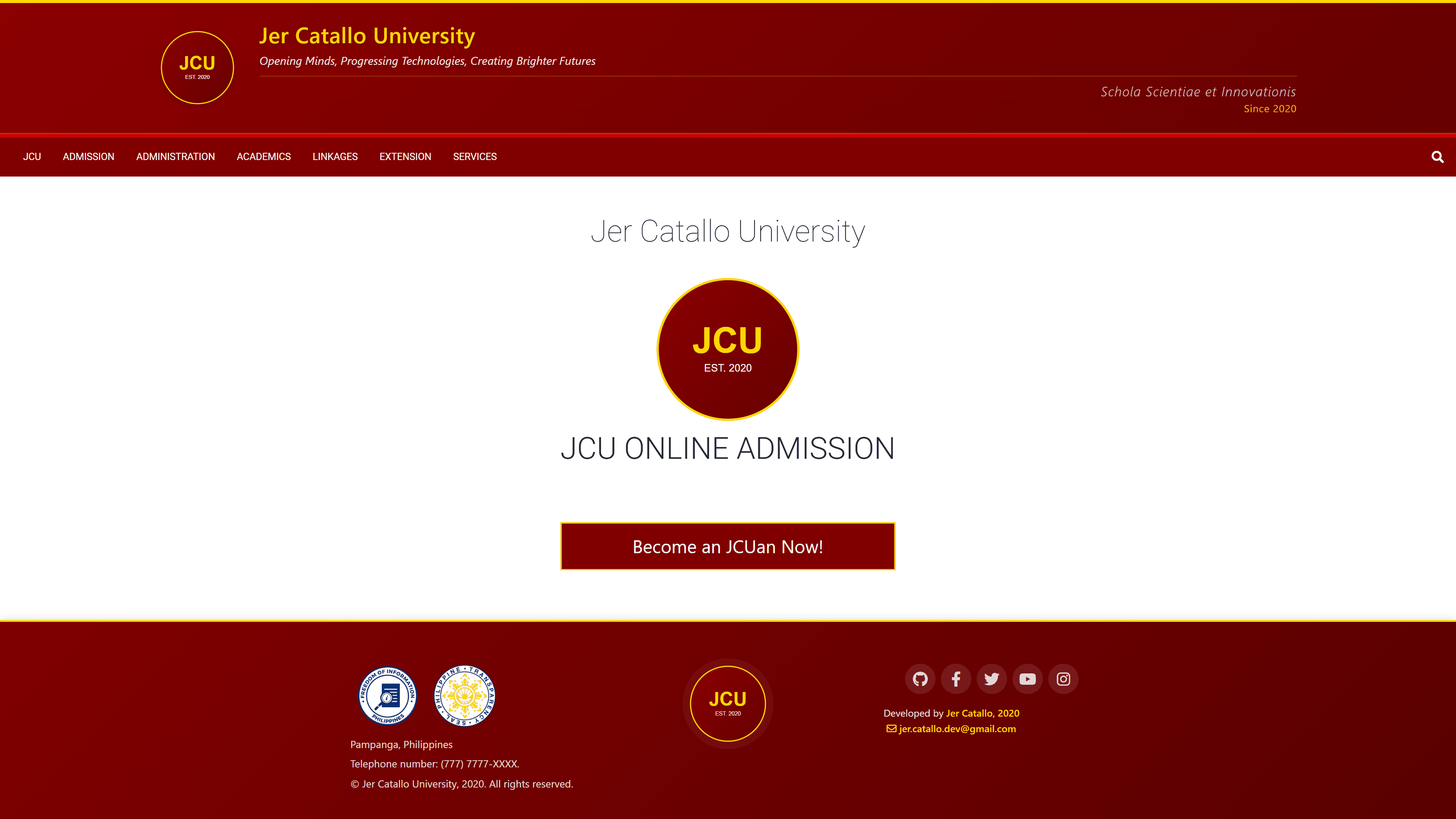 University Online Admission Site